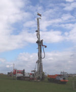 gas extraction wells being drilled in North Shropshire