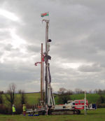 gas extraction wells being drilled in North Shropshire