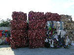 baled waste for recycling